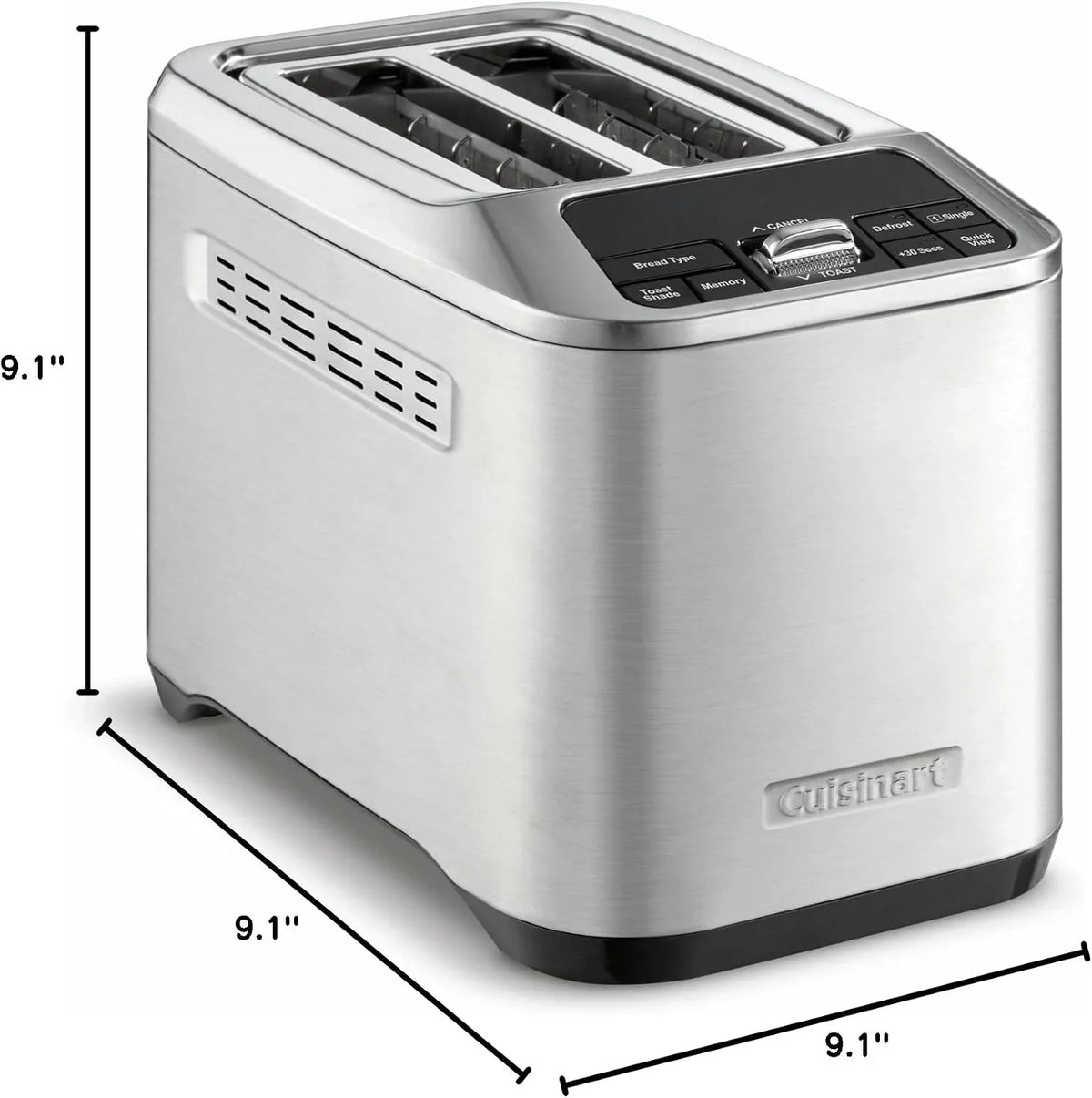 Cuisinart CPT-520 2-Slice Motorized Toaster, Stainless Steel/Black
