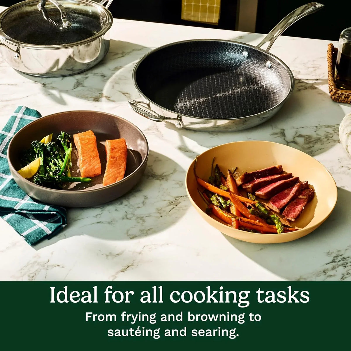 Cuisinart FusionPlus Everyday Pan with Lid, Stainless Steel Nonstick, 12"