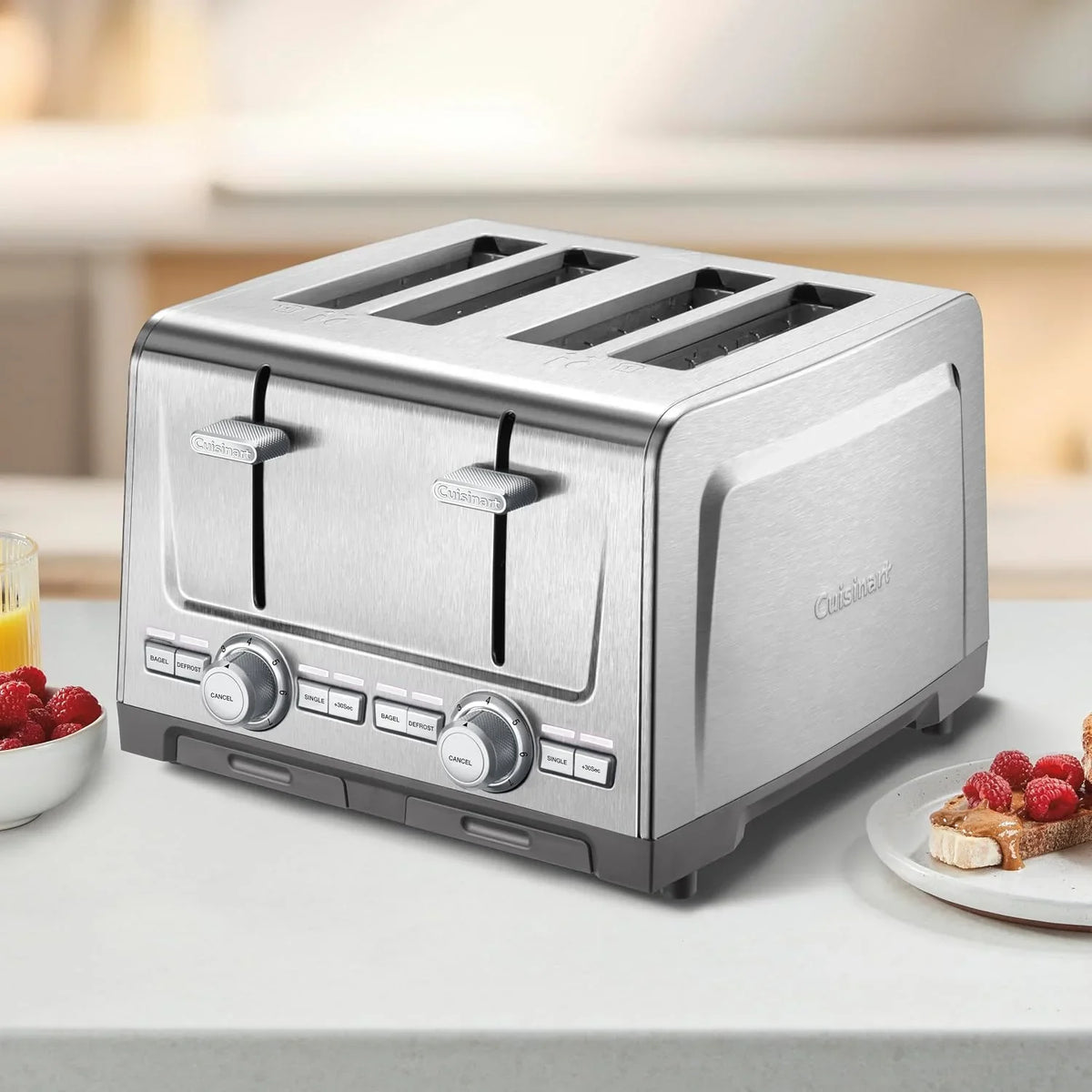 Cuisinart 4-Slice XL Slot Toaster, 7 Shade, High-Lift, Stainless Steel
