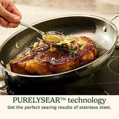Cuisinart Saute Pan, PurelySear Hybrid, Stainless Steel, 3.5 Qt
