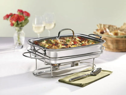 Cuisinart Classic Entertaining Collection 12-Inch, 5-Quart Stainless Rectangular Buffet Server, 7BSRT-31