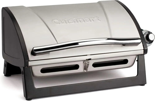 Cuisinart Gas Grill with Locking Lid, Portable, 8,000 BTU, 10 lbs.