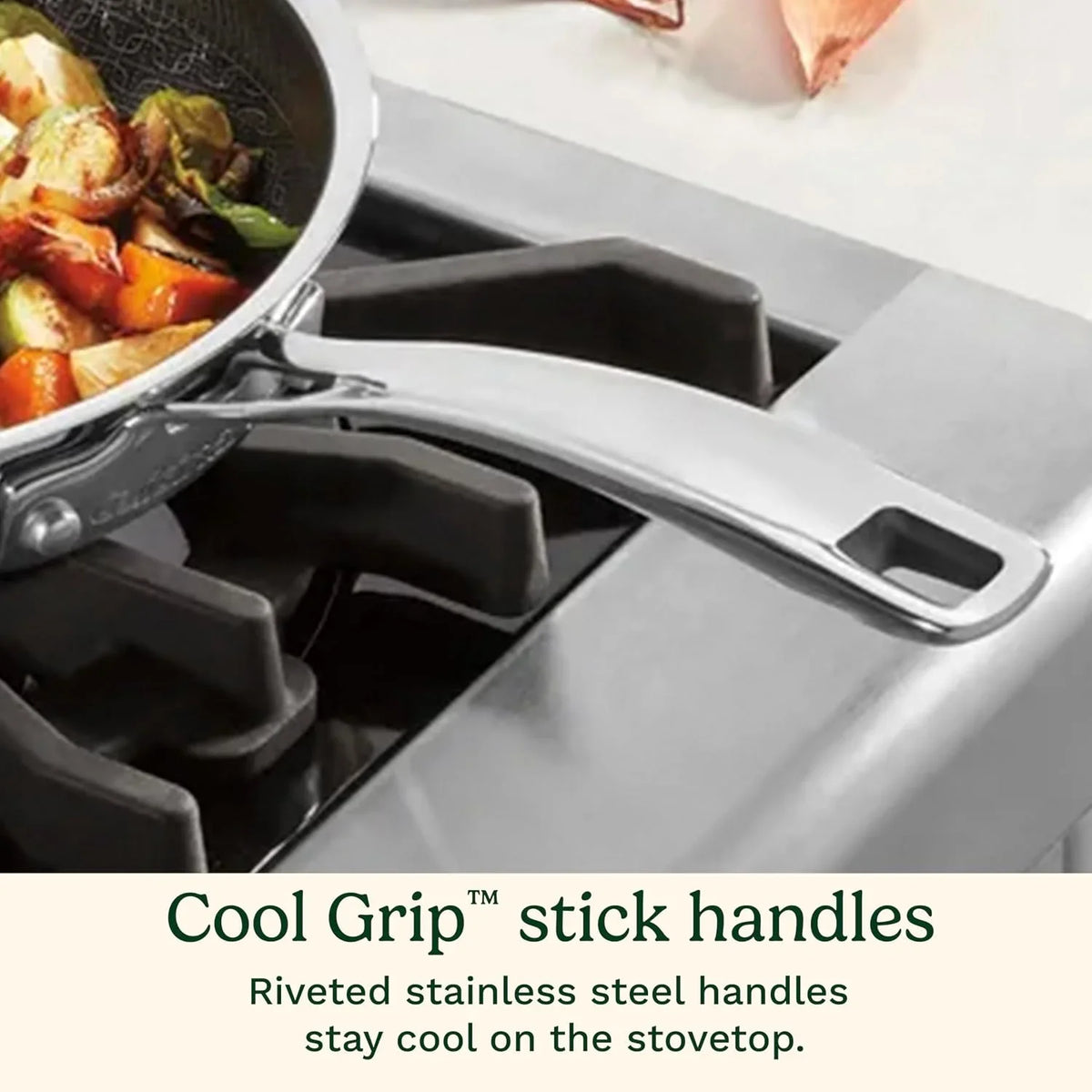 Cuisinart Skillet Set PurelySear Hybrid Stainless Steel 5 Pc