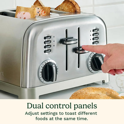 Cuisinart Toaster, Extra-Wide Slots, Stainless Steel, 4-Slice
