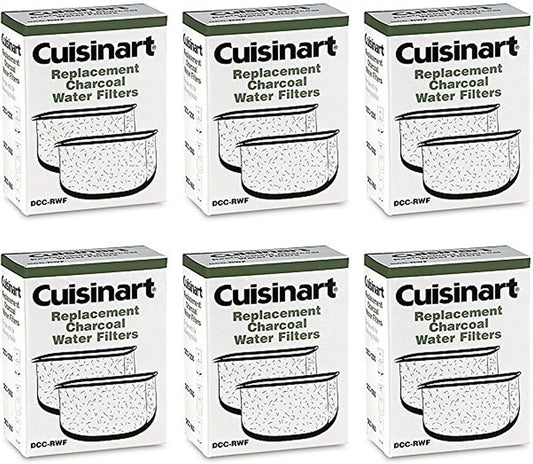 Cuisinart DCC-RWF-6PK (12 Filters) Charcoal Water Filters in Cuisinart DCC-RWF Retail Box