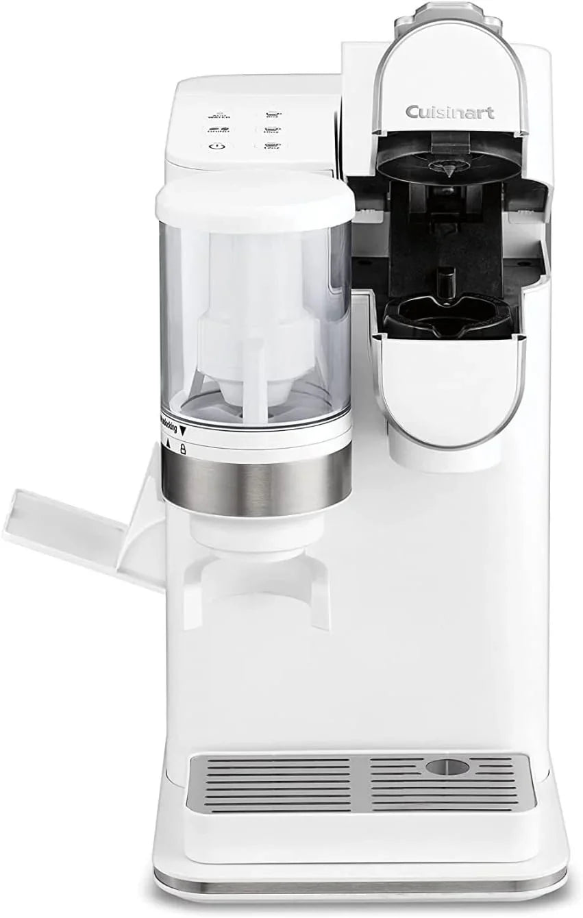 Cuisinart Single-Serve Coffee Maker + Coffee Grinder with 8 oz., 10 oz., and 12 oz. Serving Size, Compatible with Single-Cup Pods, 48-Ounce Removable Reservoir, Stainless Steel, DGB-2W